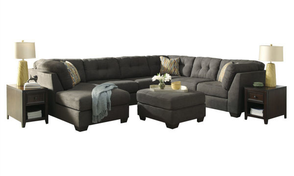 Picture of Delta City Sectional with Ottoman