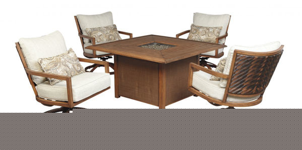 Picture of Zoranne Patio Fire Pit & 4 Chairs