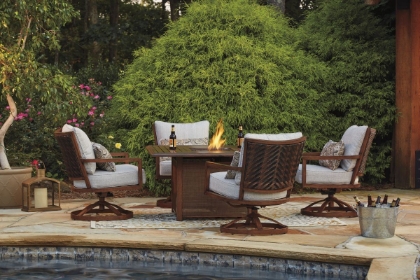 Picture of Zoranne Patio Fire Pit & 4 Chairs