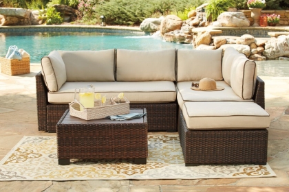 Picture of Loughran Patio Sectional, Otto, & Table