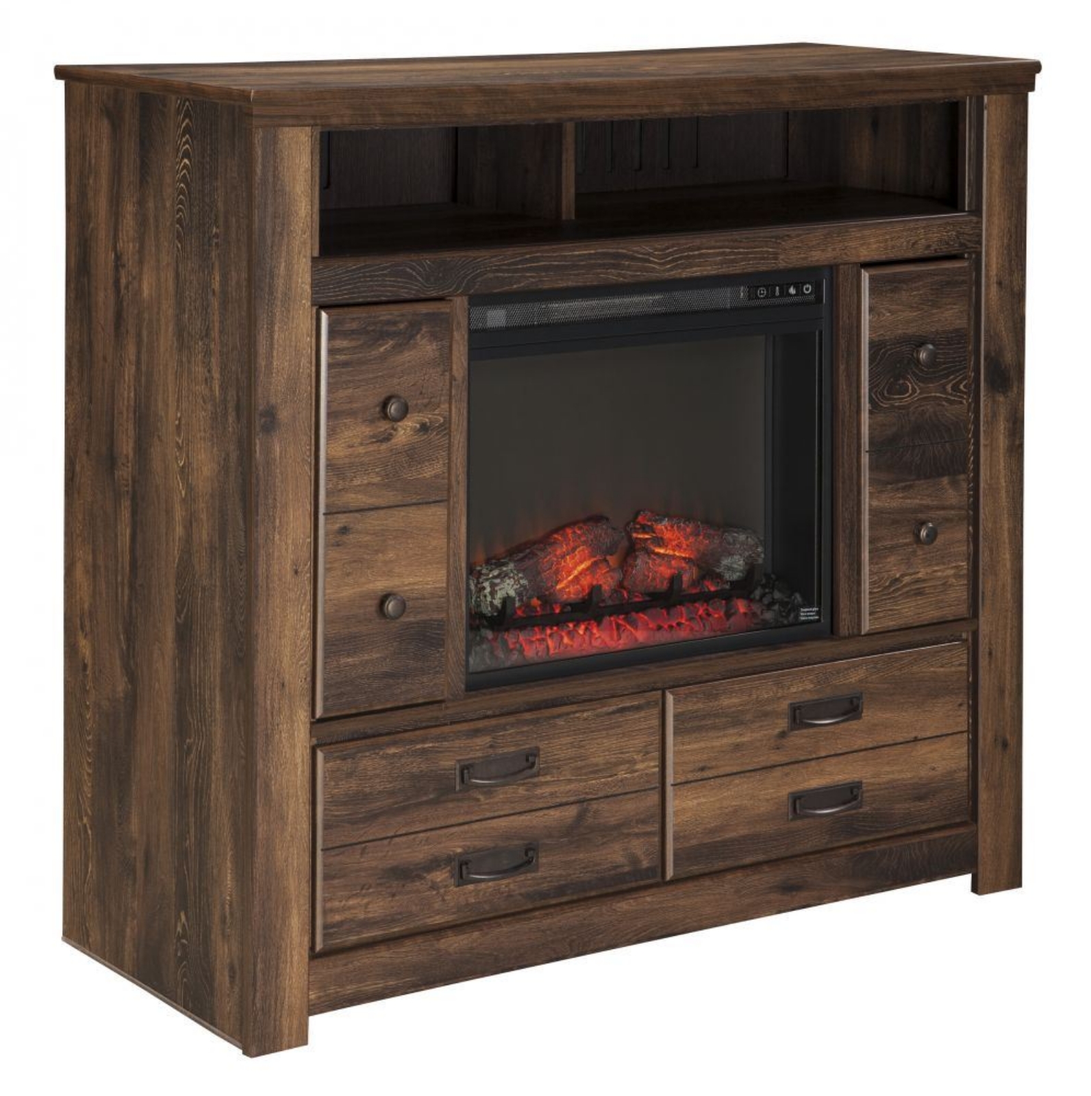 Picture of Quinden Media Chest with Fireplace