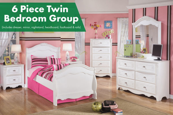 Picture of Exquisite 6 Piece Twin Bedroom