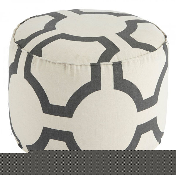 Picture of Geometric Pouf Ottoman