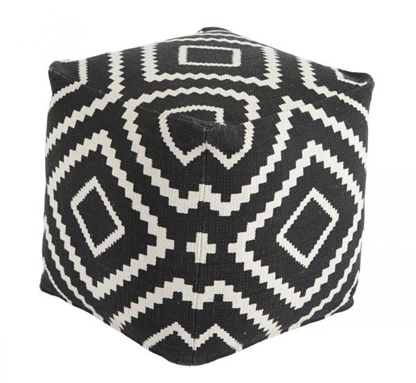 Picture of Geometric Pouf Ottoman