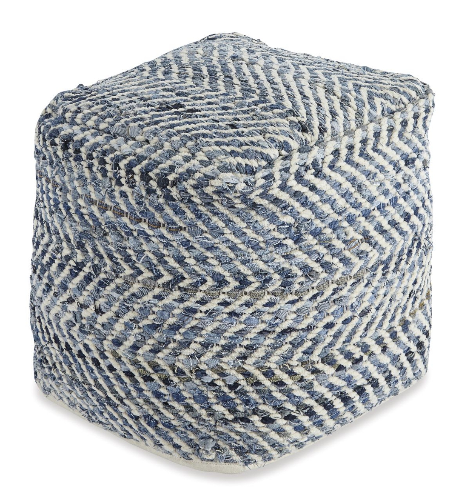 Picture of Chevron Pouf Ottoman