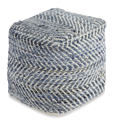 Picture of Chevron Pouf Ottoman