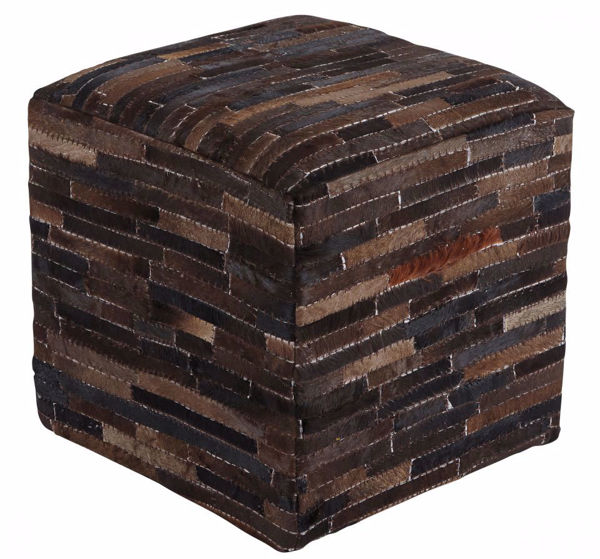 Picture of Cowhide Pouf Ottoman