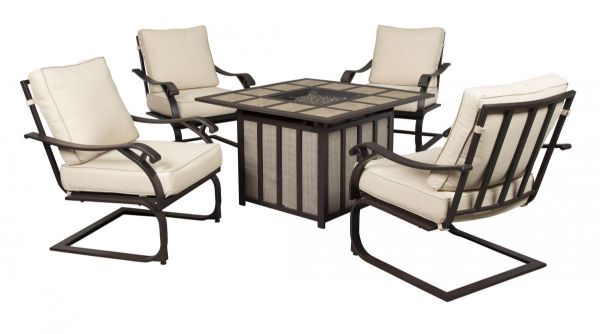 Picture of Wandon Patio Fire Pit & 4 Chairs