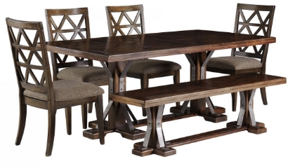 Picture of Devasheen Table, 4 Chairs & Bench