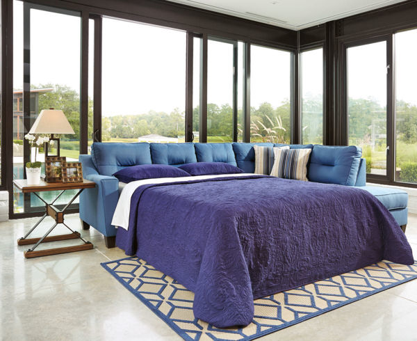 Picture of Kirwin Nuvella Sectional with Sleeper