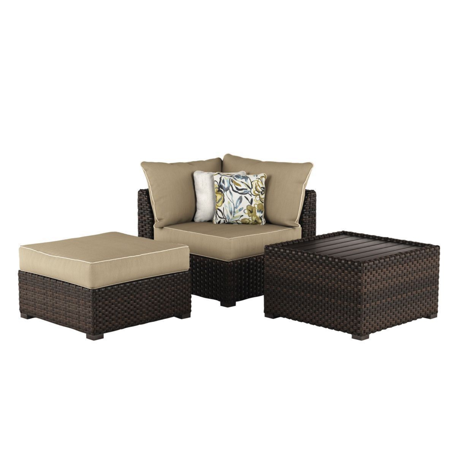 Picture of Spring Ridge Patio Corner Chair, Table & Ottoman