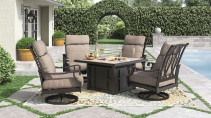 Picture of Chestnut Ridge Patio Fire Pit & 4 Chairs
