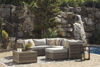 Picture of Spring Dew Patio Corner Chair, Table & Ottoman