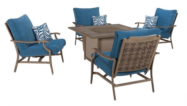 Picture of Partanna Patio Fire Pit & 4 Chairs