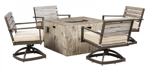 Picture of Peachstone Patio Fire Pit & 4 Chairs