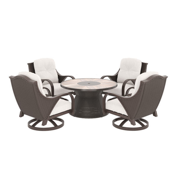 Picture of Marsh Creek Patio Fire Pit & 4 Chairs
