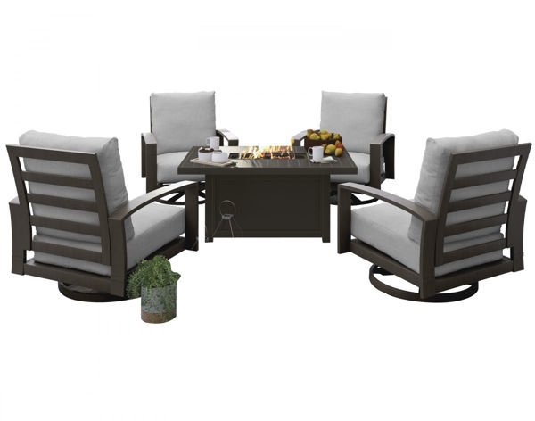 Picture of Cordova Reef Patio Fire Pit & 4 Chairs