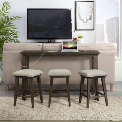 Picture of Morrison Bar Dining Table & 3 Stools