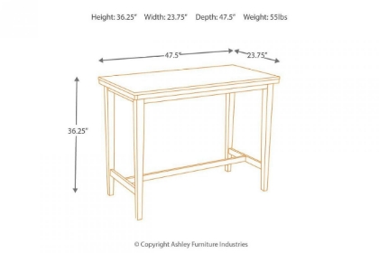 Picture of Kimonte Counter Height Pub Table