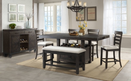 Picture of Colorado Counter Height Dining Table, 4 Stools & Bench