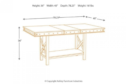 Picture of Collenburg Counter Height Pub Table