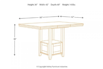 Picture of Ralene Counter Height Pub Table