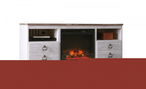 Picture of Willowton TV Stand with Fireplace