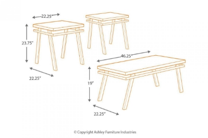 Picture of Paintsville 3 Piece Table Set
