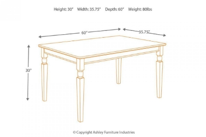 Picture of Owingsville Dining Table, 4 Chairs & Bench