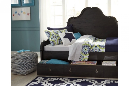 Picture of Chevron Pouf Ottoman