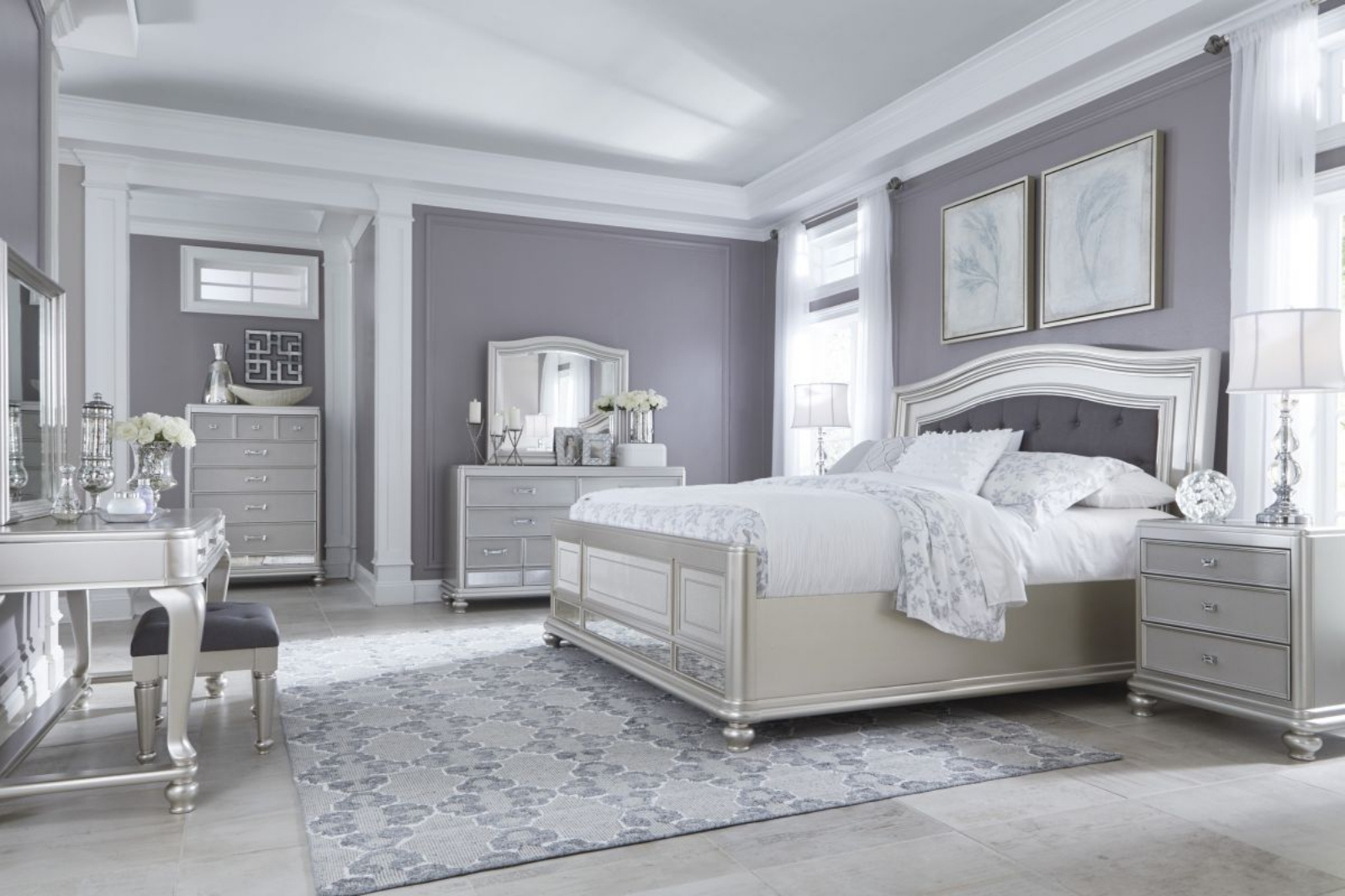 Picture of Coralayne 5 Piece King Bedroom Group