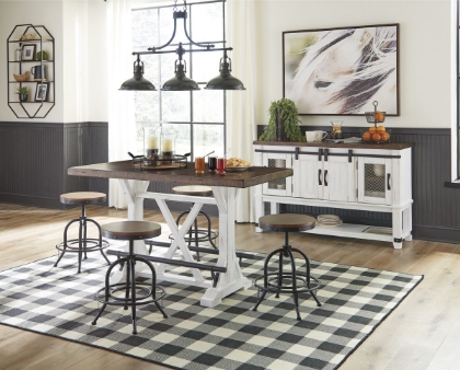Picture of Valebeck Counter Height Dining Table & 4 Stools