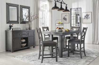 Picture of Myshanna Counter Height Dining Table & 4 Stools