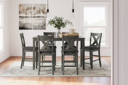 Picture of Caitbrook Counter Height Dining Table & 6 Stools