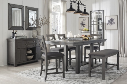 Picture of Myshanna Counter Height Dining Bench