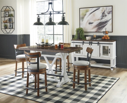 Picture of Valebeck Counter Height Dining Table & 4 Stools