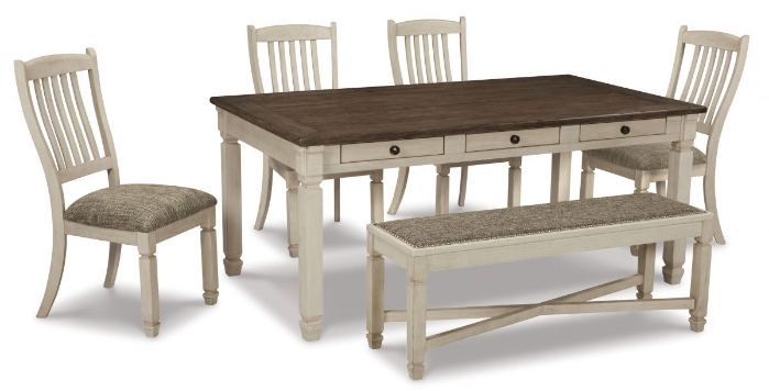 Picture of Bolanburg Dining Table, 4 Chairs & Bench