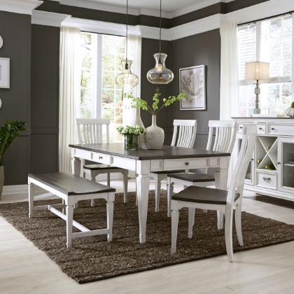 Picture of Allyson Park Table, 4 Chairs & Bench
